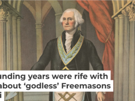 George Washington was initiated into Freemasonry at the age of 20. Strobridge & Co. Lith./Library of Congress via AP